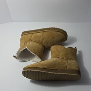 LANDS' END(8) SuedeTan Ankle Boots/Booties